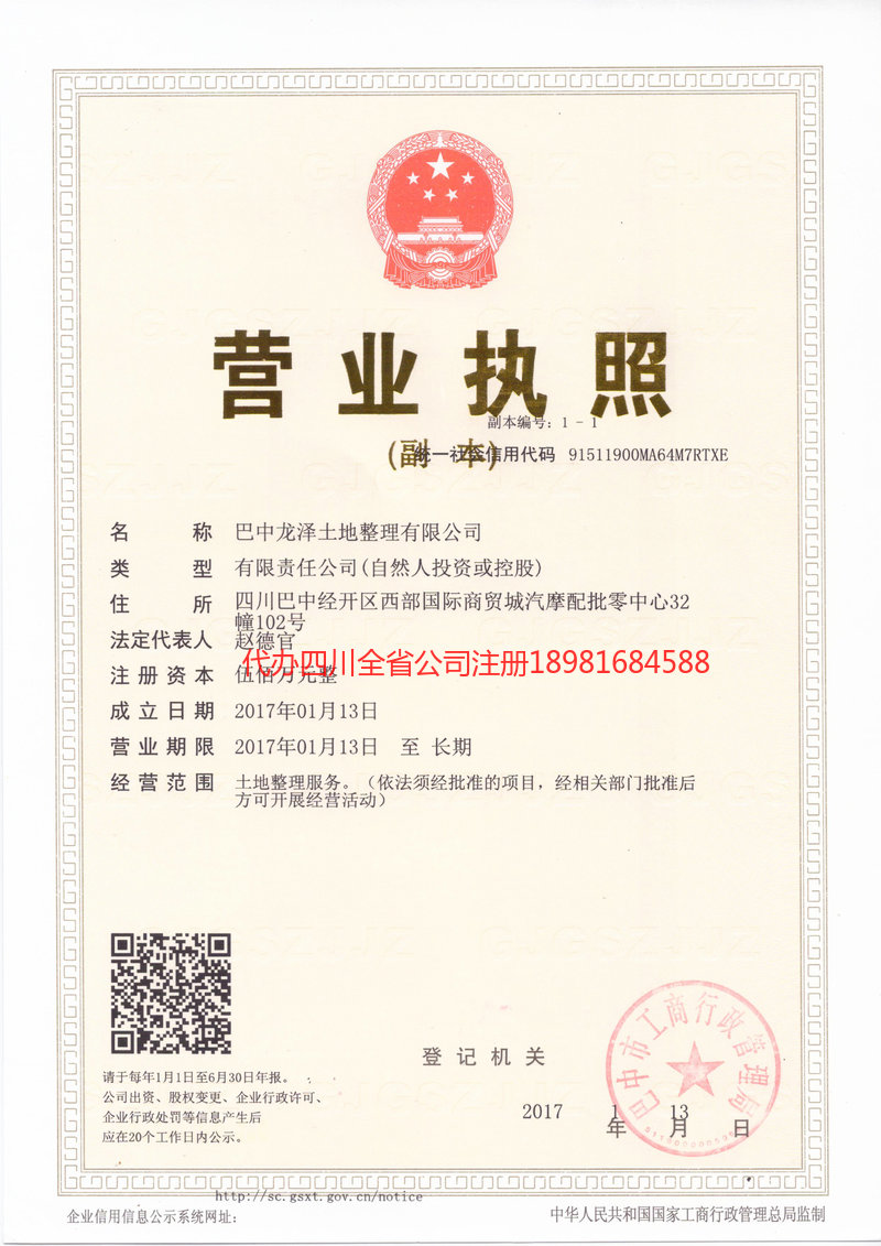 江安江安龙泽土地整理有限公司